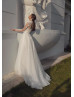 Two Piece Ivory Lace Tulle Elegant Wedding Dress